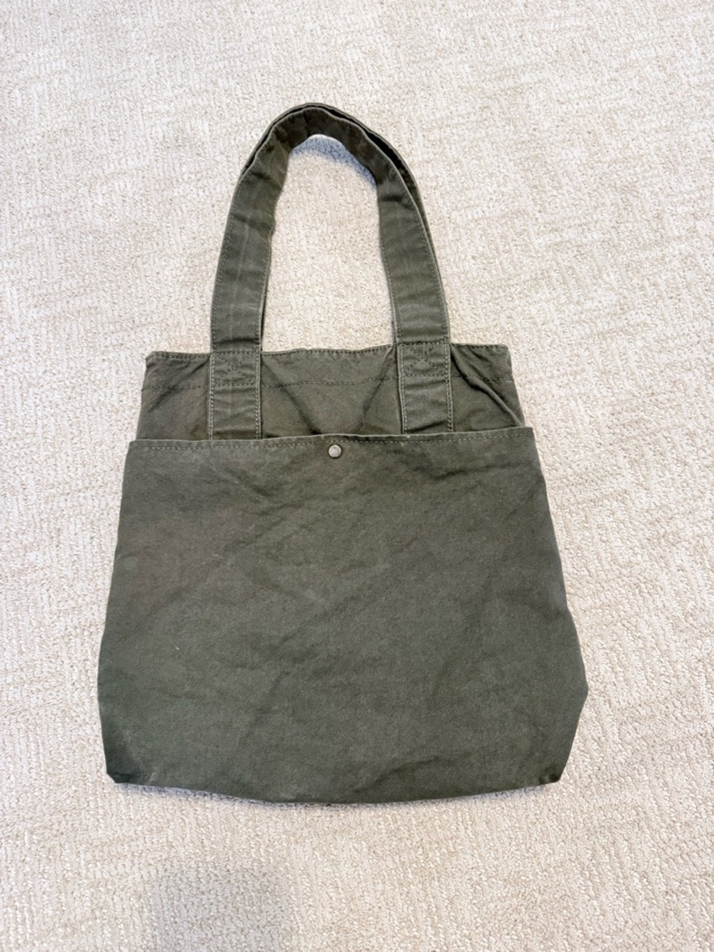 AVEDA Dark Olive Canvas Logo Tote - Picture 2 of 8
